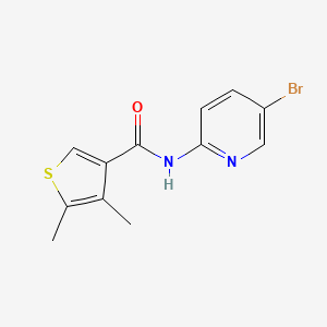 molecular formula C12H11BrN2OS B4763145 N-(5-bromo-2-pyridinyl)-4,5-dimethyl-3-thiophenecarboxamide 