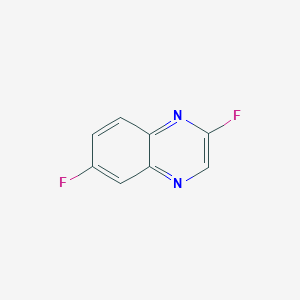 molecular formula C8H4F2N2 B047635 2,6-Difluoroquinoxaline CAS No. 112080-06-5
