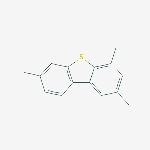 molecular formula C15H14S B047645 2,4,7-Trimethyldibenzothiophene CAS No. 216983-03-8