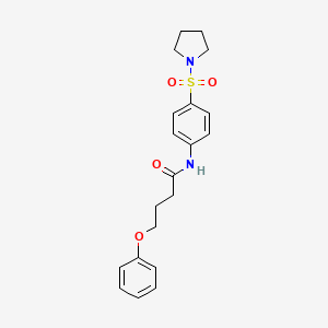 molecular formula C20H24N2O4S B4764637 4-PHENOXY-N-[4-(PYRROLIDINE-1-SULFONYL)PHENYL]BUTANAMIDE 