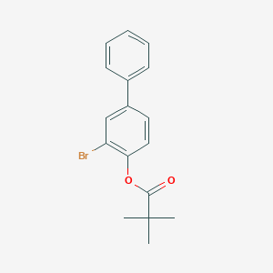 molecular formula C17H17BrO2 B4764671 3-bromo-4-biphenylyl pivalate 