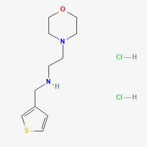molecular formula C11H20Cl2N2OS B4764871 2-morpholin-4-yl-N-(thiophen-3-ylmethyl)ethanamine;dihydrochloride 