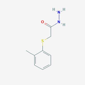molecular formula C9H12N2OS B4764947 2-(2-Methylphenylthio)acetohydrazide CAS No. 14738-28-4