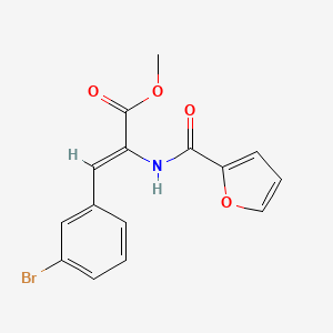 molecular formula C15H12BrNO4 B4765109 methyl (Z)-3-(3-bromophenyl)-2-(furan-2-carbonylamino)prop-2-enoate 