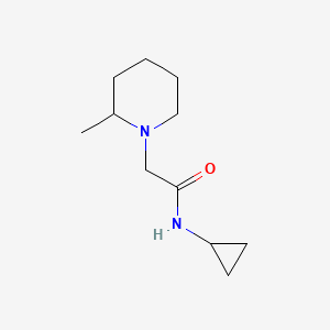 molecular formula C11H20N2O B4765561 N-cyclopropyl-2-(2-methylpiperidin-1-yl)acetamide 