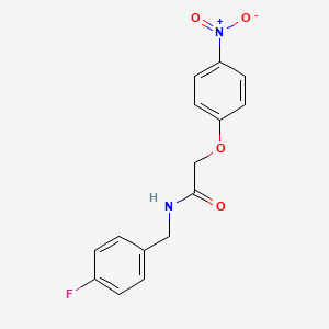 molecular formula C15H13FN2O4 B4765685 N-(4-fluorobenzyl)-2-(4-nitrophenoxy)acetamide 