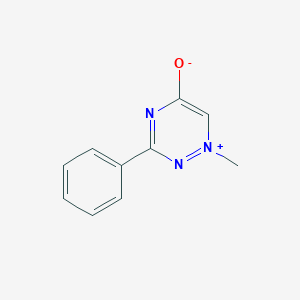 molecular formula C10H11N3O B047659 1-Methyl-3-phenyl-1,2,4-triazin-5-one CAS No. 113342-81-7