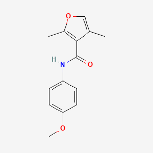 molecular formula C14H15NO3 B4766081 N-(4-methoxyphenyl)-2,4-dimethylfuran-3-carboxamide 