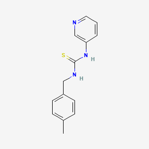 molecular formula C14H15N3S B4766086 N-(4-methylbenzyl)-N'-3-pyridinylthiourea 