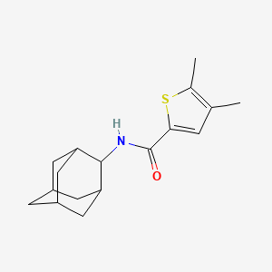 molecular formula C17H23NOS B4766170 N~2~-(2-ADAMANTYL)-4,5-DIMETHYL-2-THIOPHENECARBOXAMIDE 