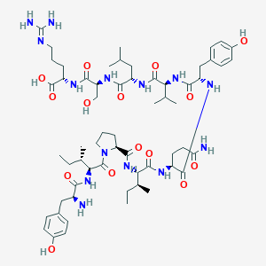 molecular formula C60H94N14O15 B047664 Casoxin C 