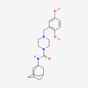 molecular formula C24H35N3O3 B4766459 N-(ADAMANTAN-1-YL)-4-(2,5-DIMETHOXYBENZYL)-1-PIPERAZINECARBOXAMIDE 