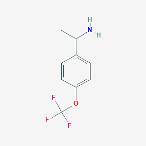 molecular formula C9H10F3NO B047667 1-(4-(Trifluoromethoxy)phenyl)ethanamine CAS No. 123195-23-3