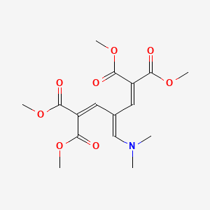 molecular formula C16H21NO8 B4766744 tetramethyl 3-[(dimethylamino)methylidene]penta-1,4-diene-1,1,5,5-tetracarboxylate CAS No. 175727-30-7
