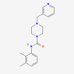 molecular formula C19H24N4O B4766844 N-(2,3-dimethylphenyl)-4-(3-pyridinylmethyl)-1-piperazinecarboxamide 