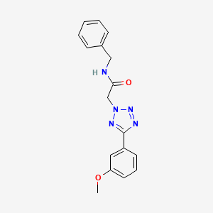 molecular formula C17H17N5O2 B4766868 N-BENZYL-2-[5-(3-METHOXYPHENYL)-2H-1,2,3,4-TETRAZOL-2-YL]ACETAMIDE 