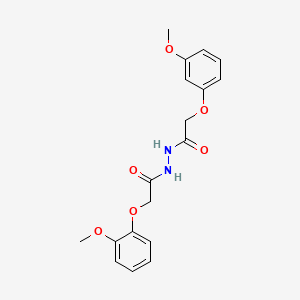 B4767224 2-(2-methoxyphenoxy)-N'-[(3-methoxyphenoxy)acetyl]acetohydrazide CAS No. 5689-81-6