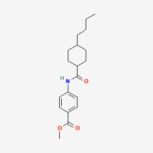 molecular formula C19H27NO3 B4767281 Methyl 4-[(4-butylcyclohexyl)carbonylamino]benzoate 