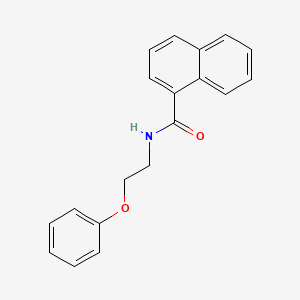 molecular formula C19H17NO2 B4767378 N-(2-phenoxyethyl)naphthalene-1-carboxamide CAS No. 5923-92-2