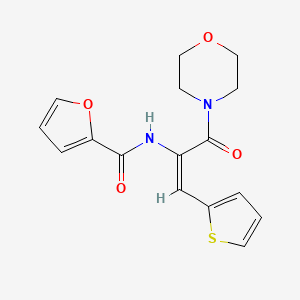 molecular formula C16H16N2O4S B4767484 N-[1-(4-morpholinylcarbonyl)-2-(2-thienyl)vinyl]-2-furamide 