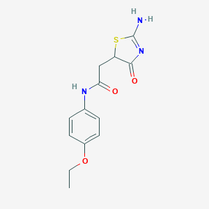 B476752 N-(4-Ethoxyphenyl)-2-(2-imino-4-oxo-1,3-thiazolidin-5-yl)acetamide CAS No. 301683-38-5