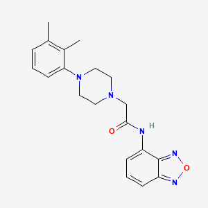 molecular formula C20H23N5O2 B4767532 N-(2,1,3-BENZOXADIAZOL-4-YL)-2-[4-(2,3-DIMETHYLPHENYL)-1-PIPERAZINYL]ACETAMIDE 
