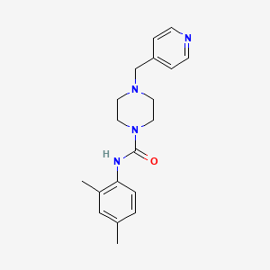 molecular formula C19H24N4O B4767553 N-(2,4-dimethylphenyl)-4-(4-pyridinylmethyl)-1-piperazinecarboxamide 