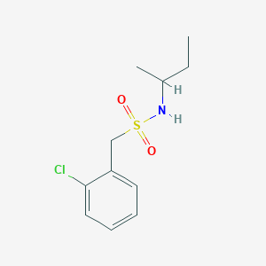 molecular formula C11H16ClNO2S B4767669 N-(butan-2-yl)-1-(2-chlorophenyl)methanesulfonamide 