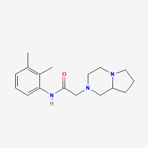 molecular formula C17H25N3O B4767815 N-(2,3-dimethylphenyl)-2-(hexahydropyrrolo[1,2-a]pyrazin-2(1H)-yl)acetamide 