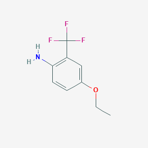 molecular formula C9H10F3NO B047680 4-Ethoxy-2-(trifluoromethyl)aniline CAS No. 121307-27-5