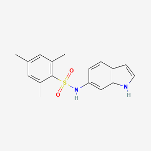 molecular formula C17H18N2O2S B4768120 N-(1H-indol-6-yl)-2,4,6-trimethylbenzenesulfonamide 