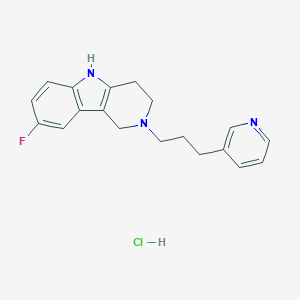 molecular formula C19H21ClFN3 B047682 Gevotroline hydrochloride CAS No. 112243-58-0