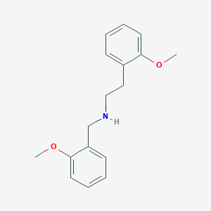 molecular formula C17H21NO2 B4768345 N-(2-methoxybenzyl)-2-(2-methoxyphenyl)ethanamine 
