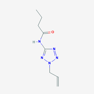 molecular formula C8H13N5O B4768392 N-[2-(prop-2-en-1-yl)-2H-tetrazol-5-yl]butanamide 