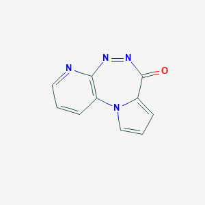 molecular formula C10H6N4O B047685 7H-Pyrido[2,3-c]pyrrolo[1,2-e][1,2,5]triazepin-7-one CAS No. 118386-62-2