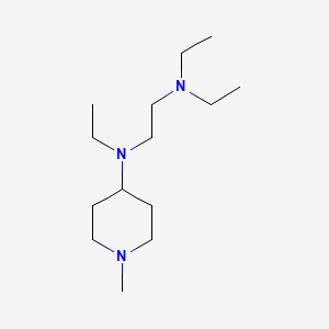 molecular formula C14H31N3 B4768576 N,N,N'-triethyl-N'-(1-methylpiperidin-4-yl)ethane-1,2-diamine 