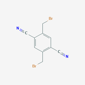 molecular formula C10H6Br2N2 B047686 2,5-Bis(bromomethyl)terephthalonitrile CAS No. 64746-04-9