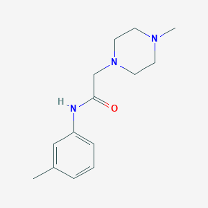 molecular formula C14H21N3O B4768745 N-(3-methylphenyl)-2-(4-methylpiperazin-1-yl)acetamide 