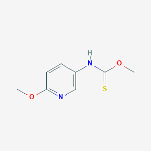 molecular formula C8H10N2O2S B047688 O-methyl (6-methoxypyridin-3-yl)carbamothioate CAS No. 120098-49-9