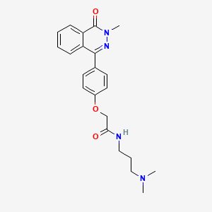 molecular formula C22H26N4O3 B4768992 N-[3-(DIMETHYLAMINO)PROPYL]-2-[4-(3-METHYL-4-OXO-3,4-DIHYDRO-1-PHTHALAZINYL)PHENOXY]ACETAMIDE 