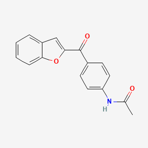 molecular formula C17H13NO3 B4769274 N-[4-(1-benzofuran-2-carbonyl)phenyl]acetamide 