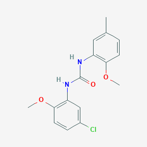molecular formula C16H17ClN2O3 B4769439 N-(5-chloro-2-methoxyphenyl)-N'-(2-methoxy-5-methylphenyl)urea 