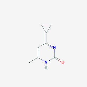 molecular formula C8H10N2O B047695 6-Cyclopropyl-4-methylpyrimidine-2-ol CAS No. 121553-48-8
