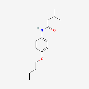 molecular formula C15H23NO2 B4769580 N-(4-butoxyphenyl)-3-methylbutanamide 