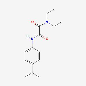 molecular formula C15H22N2O2 B4769589 N',N'-diethyl-N-(4-propan-2-ylphenyl)oxamide 