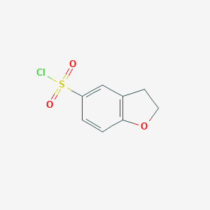 molecular formula C8H7ClO3S B047696 2,3-二氢-1-苯并呋喃-5-磺酰氯 CAS No. 115010-11-2