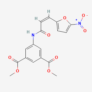 molecular formula C17H14N2O8 B4769601 DIMETHYL 5-{[(Z)-3-(5-NITRO-2-FURYL)-2-PROPENOYL]AMINO}ISOPHTHALATE 