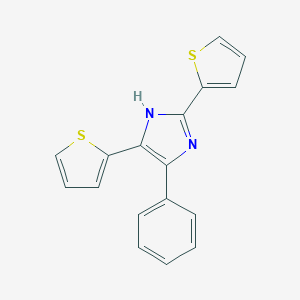 molecular formula C17H12N2S2 B476962 5-phenyl-2,4-di(2-thienyl)-1H-imidazole CAS No. 24052-50-4