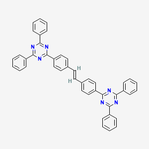 molecular formula C44H30N6 B4769724 2,2'-(1,2-ethenediyldi-4,1-phenylene)bis(4,6-diphenyl-1,3,5-triazine) 