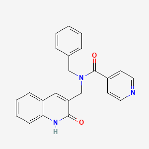 molecular formula C23H19N3O2 B4769832 N-benzyl-N-[(2-hydroxy-3-quinolinyl)methyl]isonicotinamide 